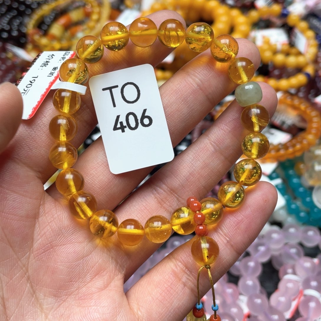 琥珀手链未镶嵌手串