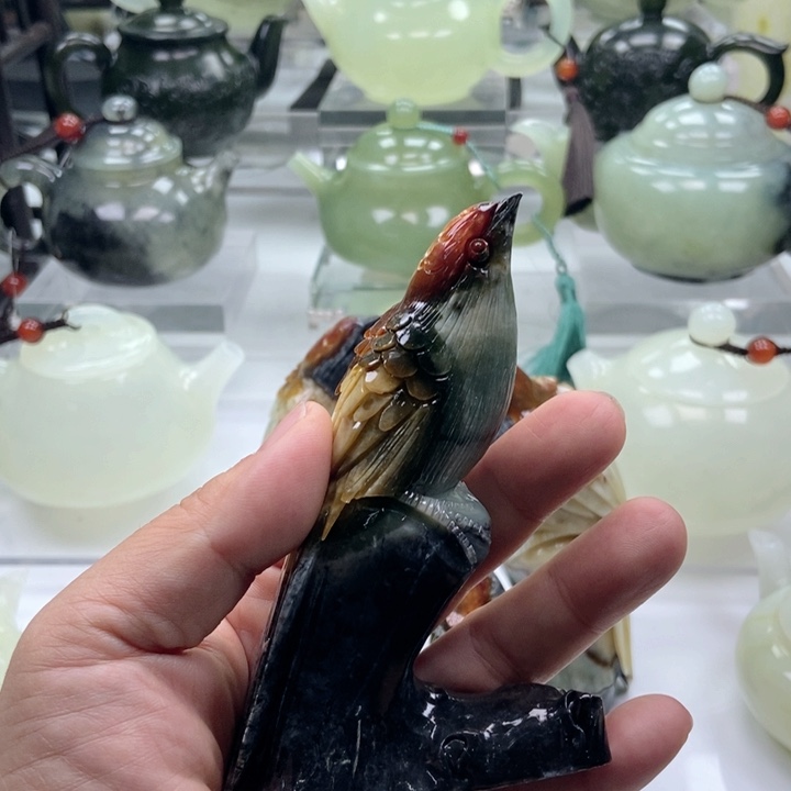 蛇纹石玉手链未镶嵌云*扬