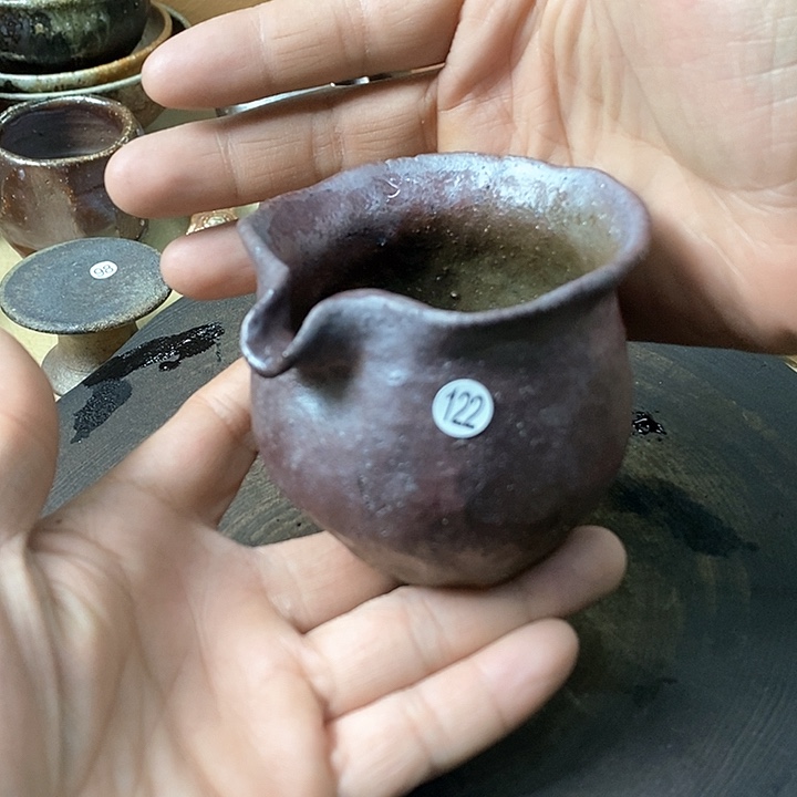 杯霞*.手工粗陶、柴烧茶器