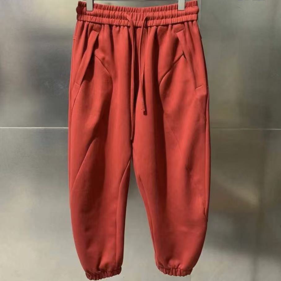 高品质男装【A6858】氛围感束脚松紧腰卫裤