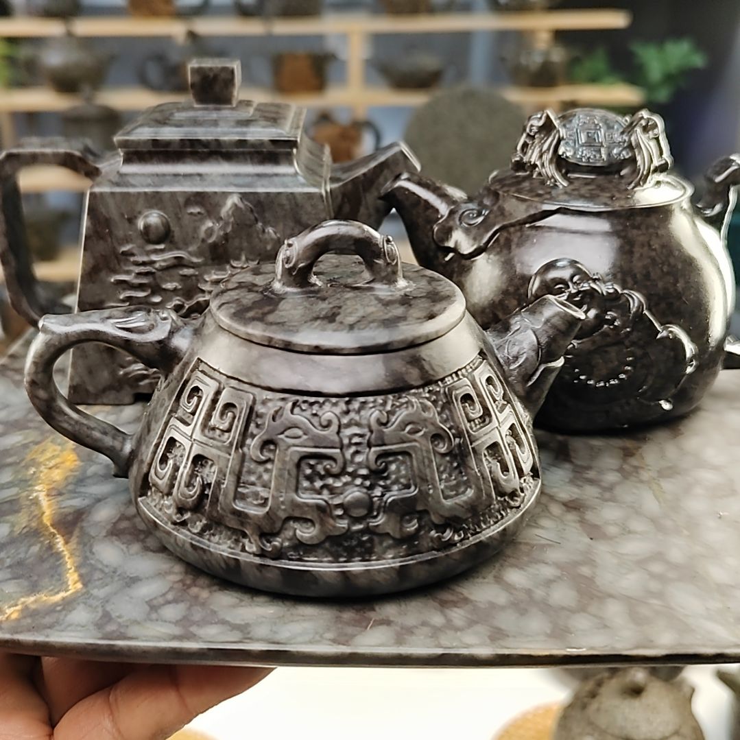 ****坊米粒玉黑金刚五福临门十四方十石瓢