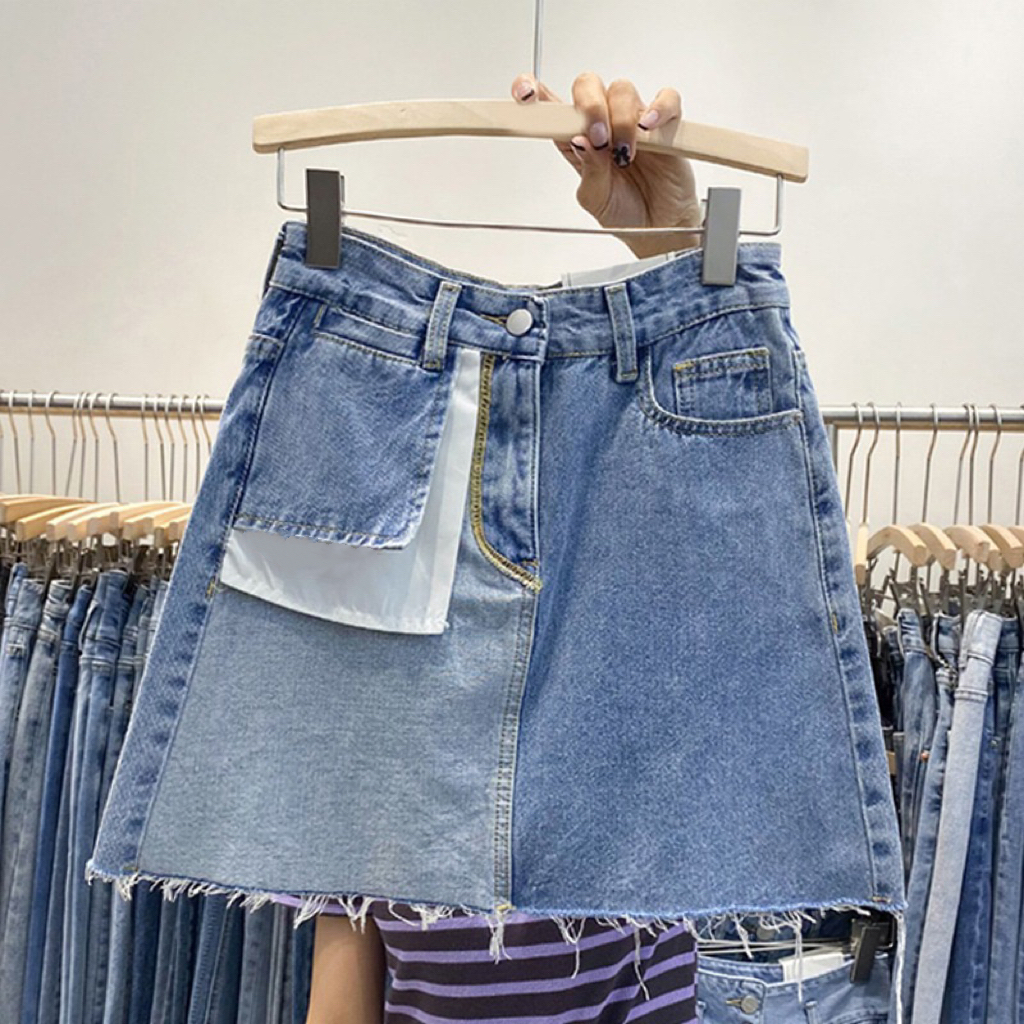 新款2025大码高腰牛仔显瘦半身裙春季半身裙胖mm200显瘦裙子裤裙