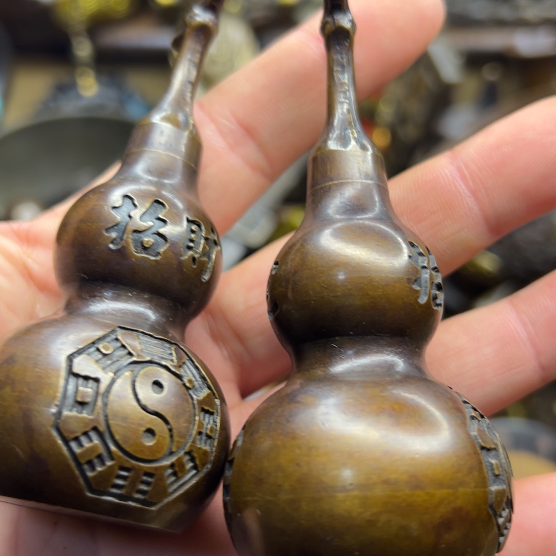 铜摆件欢迎欢迎你