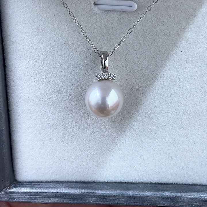 淡水珍珠颈饰银S925镶嵌