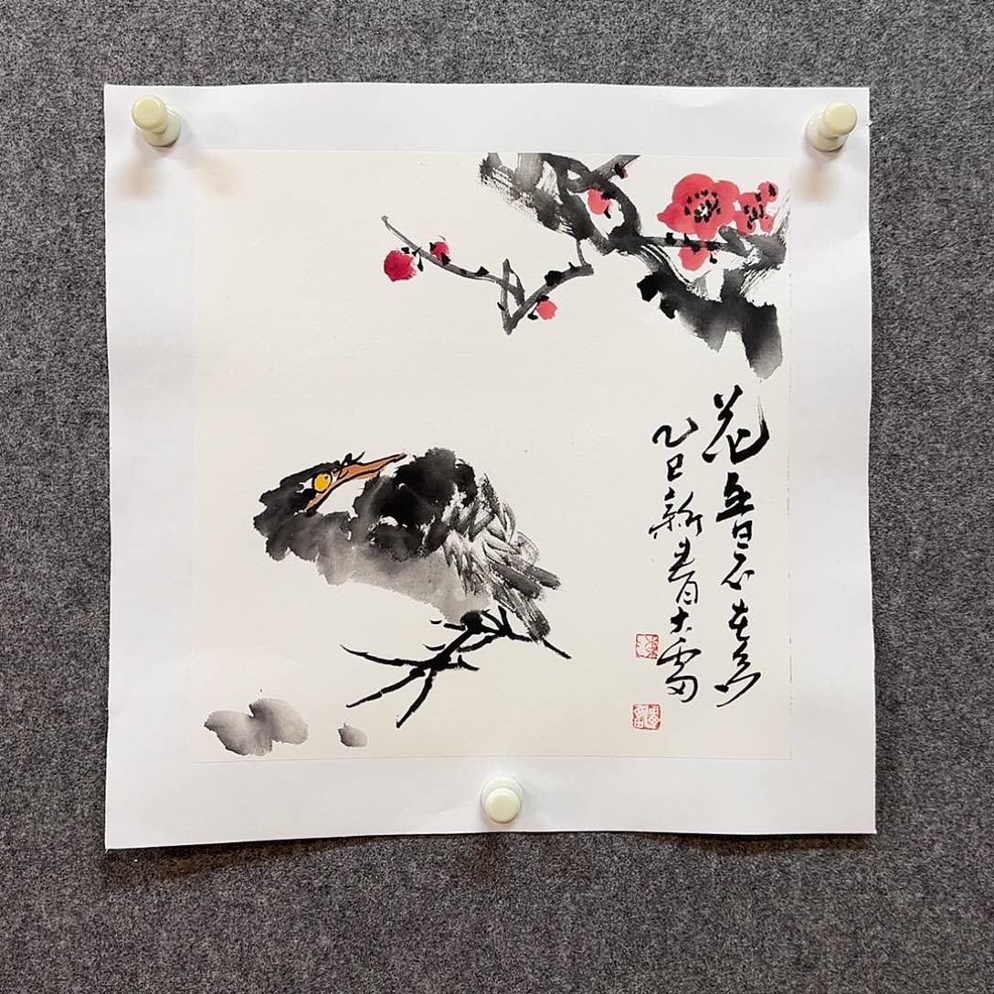 国画大雷老师手绘作品