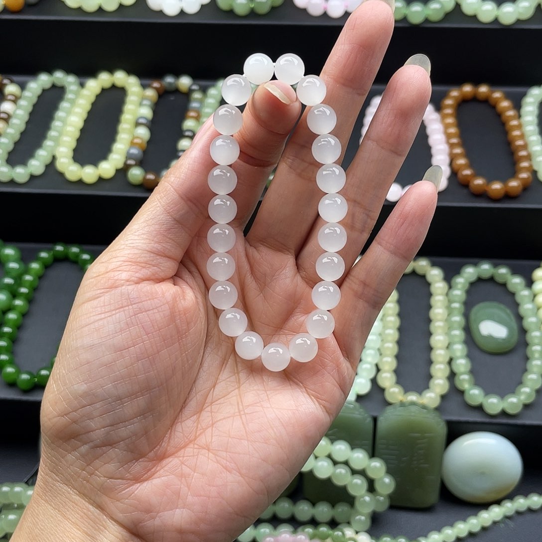 和田玉未镶嵌手链