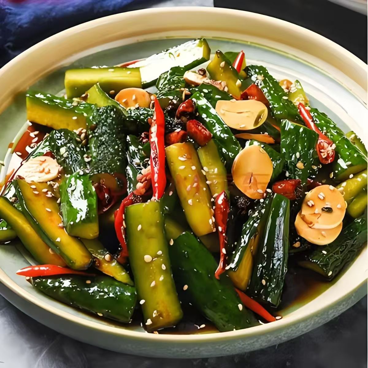 爽脆黄瓜条  250克/袋  咸鲜口味下饭菜