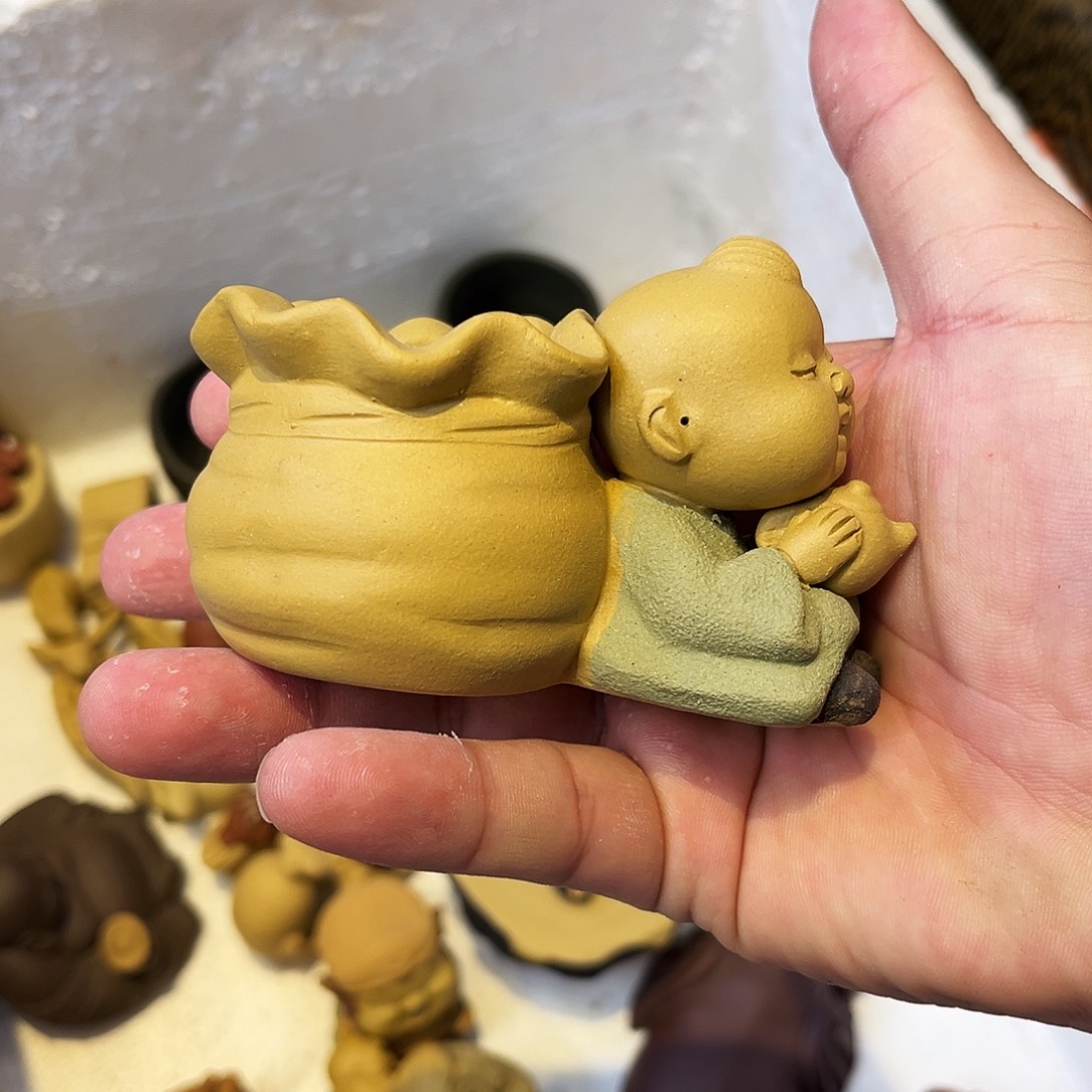 紫砂茶杯高端紫砂雕塑微瑕