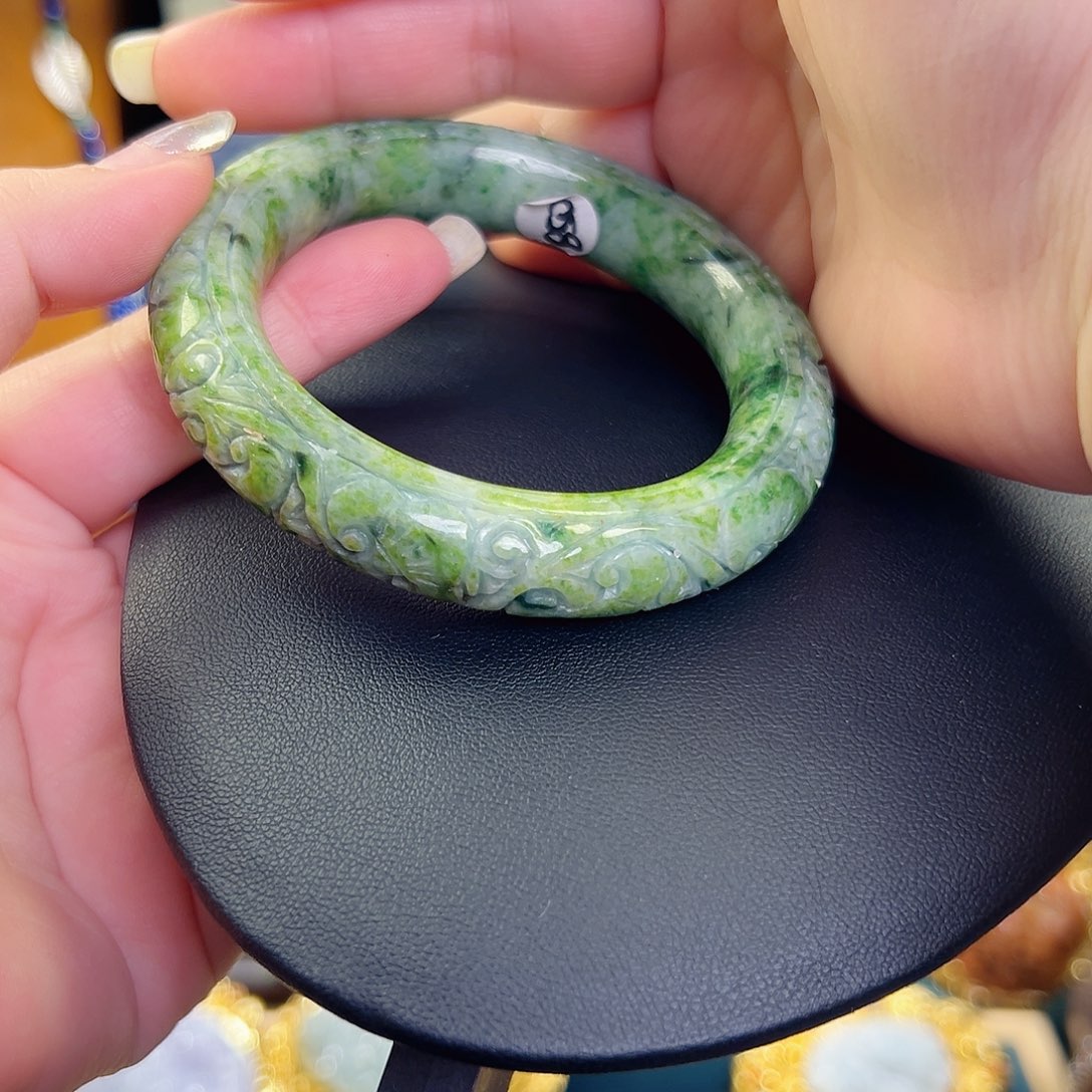 暗***醺925银珐琅复古手镯