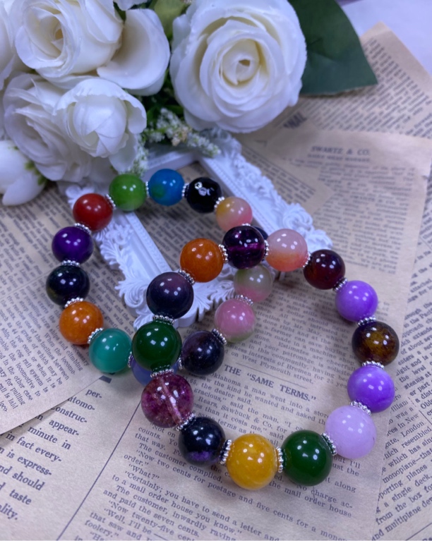 彩色14mm手串发一条D18