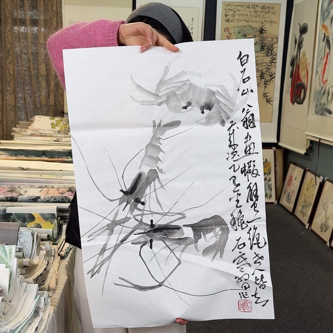 纯手绘国画作品好看