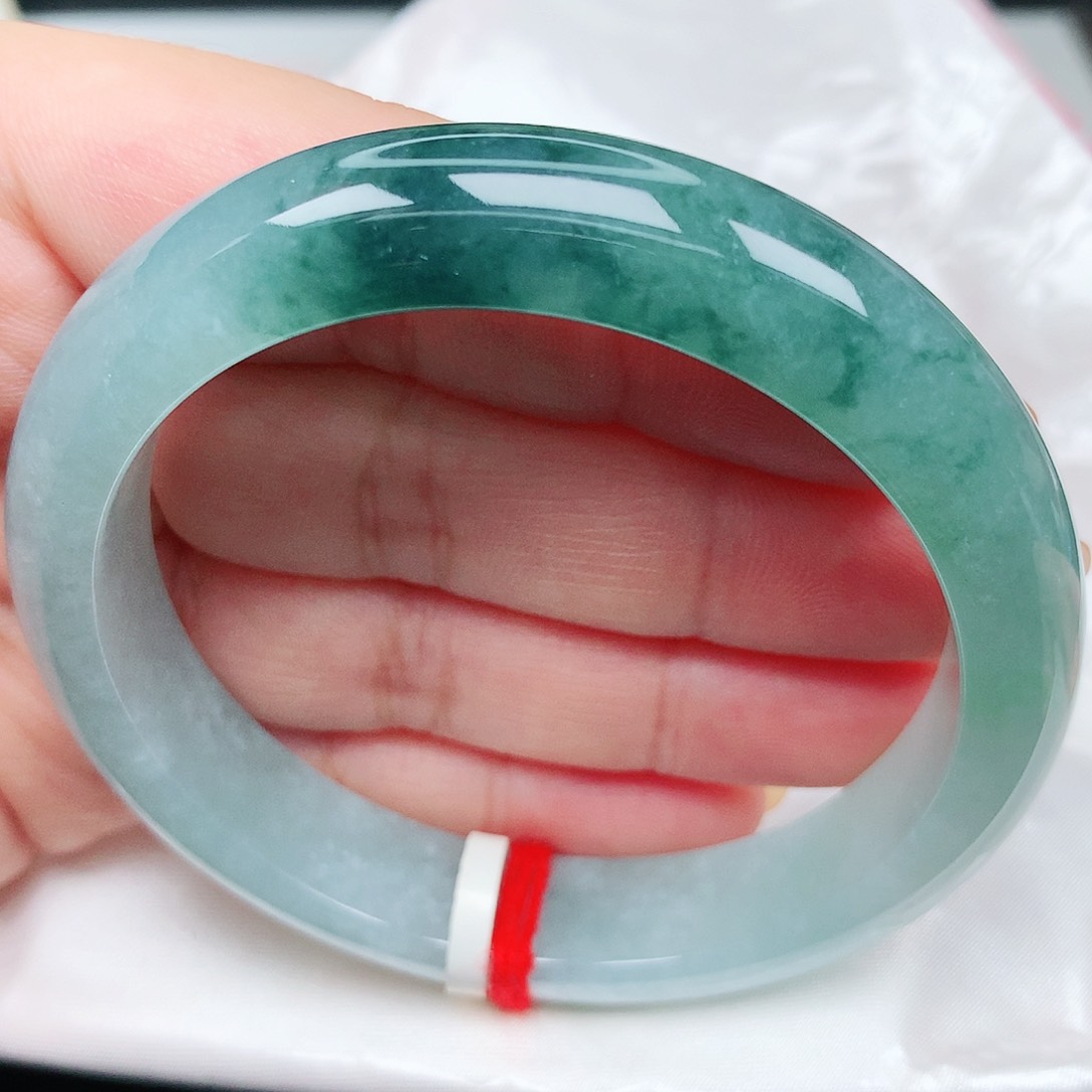 未镶嵌手镯翡翠25海蓝之谜