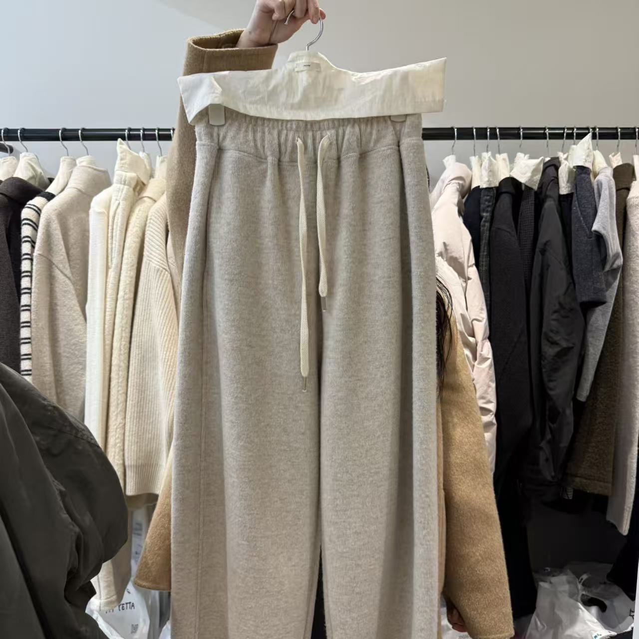 【慧姐韩国正品】25冬新款J羊毛卫裤17754910/N0退N0换