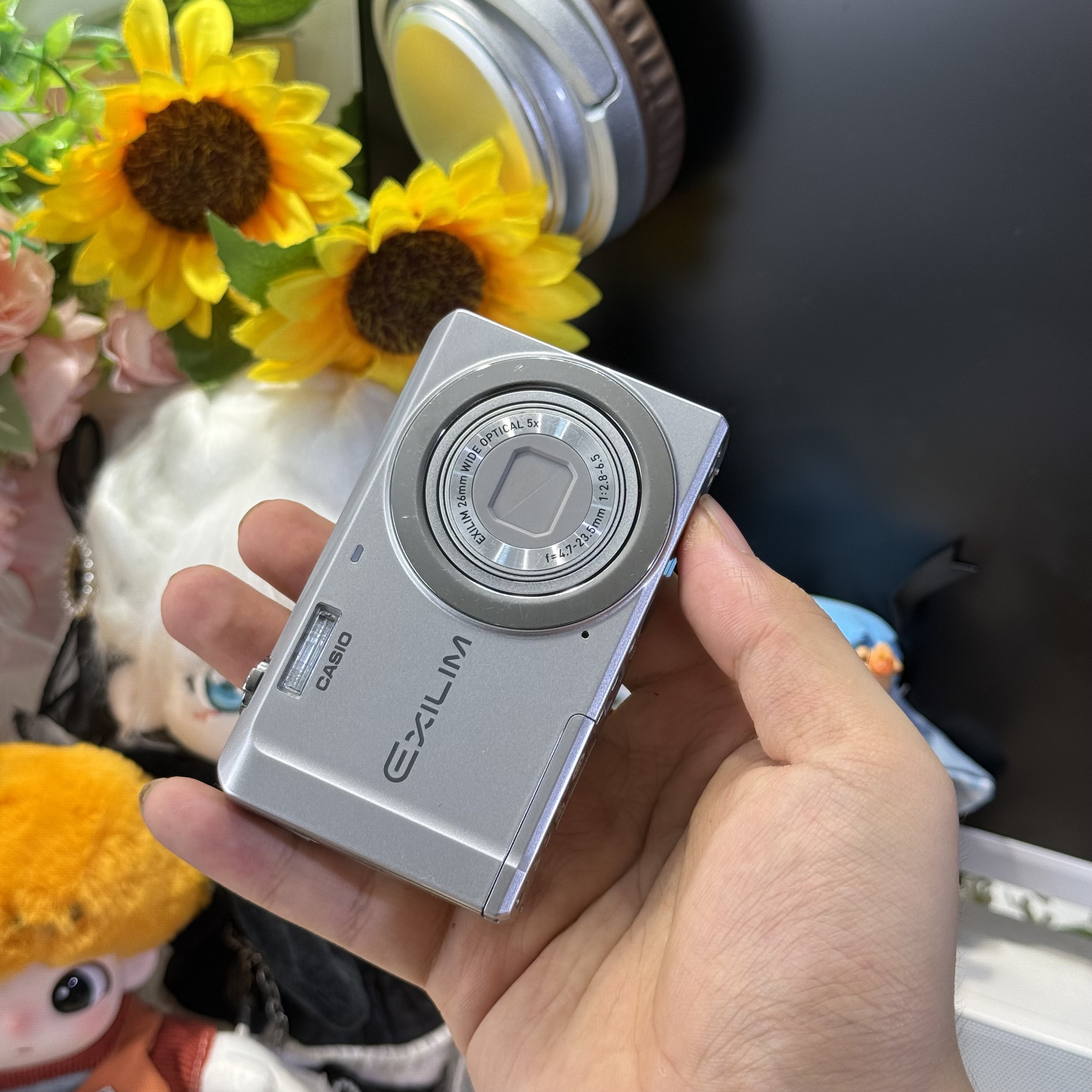 9新 Casio/卡西欧 二手卡西欧z27冷白皮1400万像素滤镜多带配件