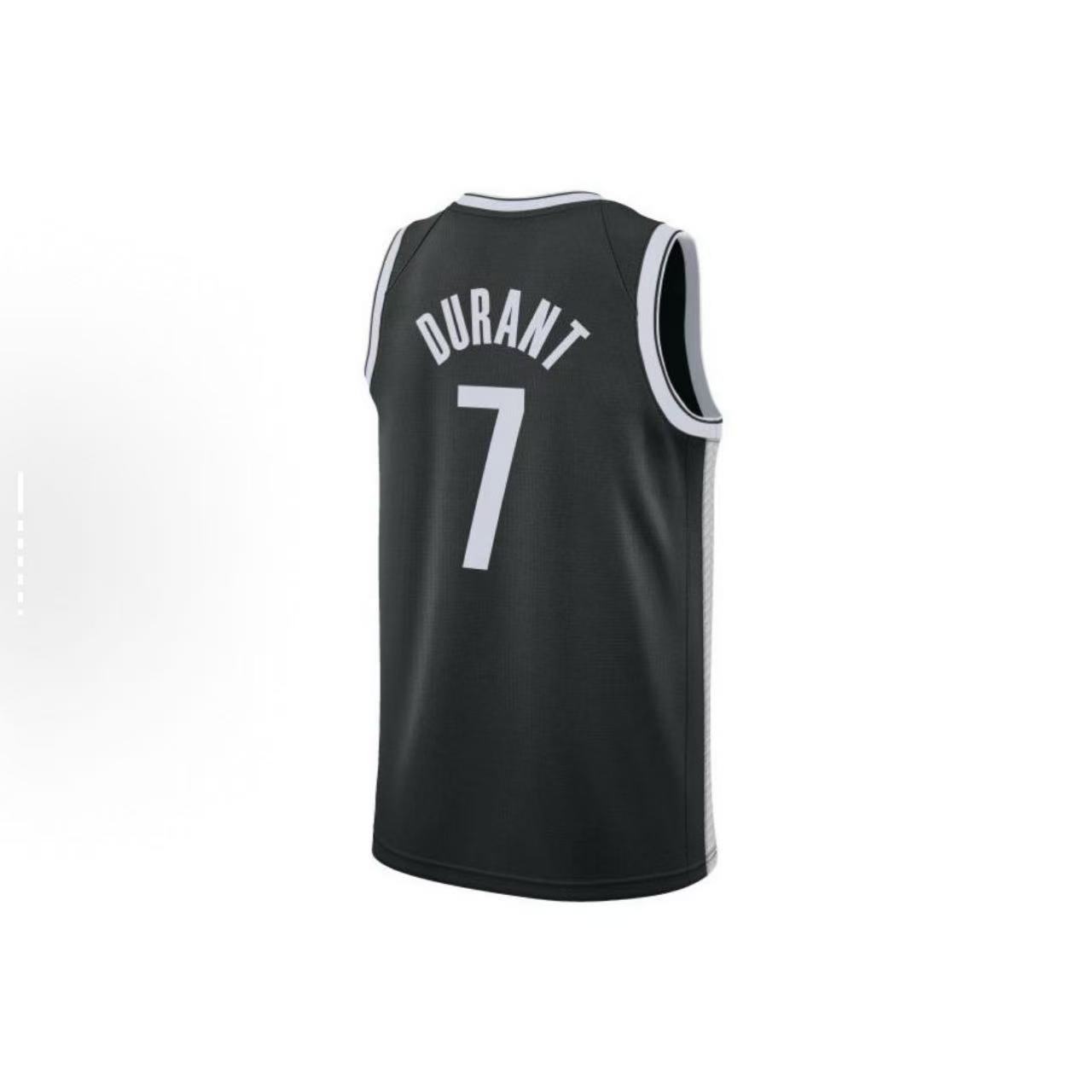 篮网 杜兰特7号热压篮球训练速干透气运动服