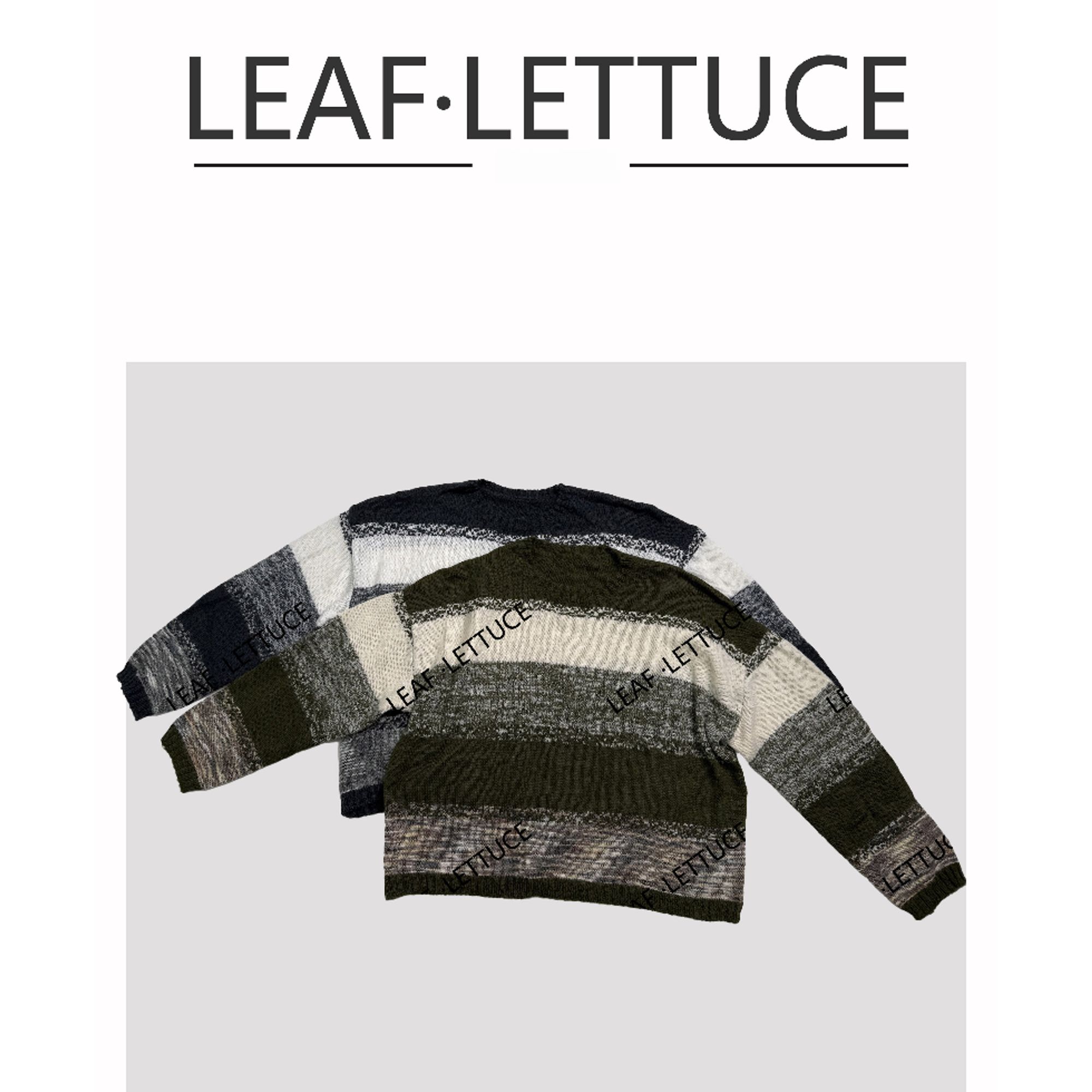 LEAF LETTUCE00241/6925拼色针织衫