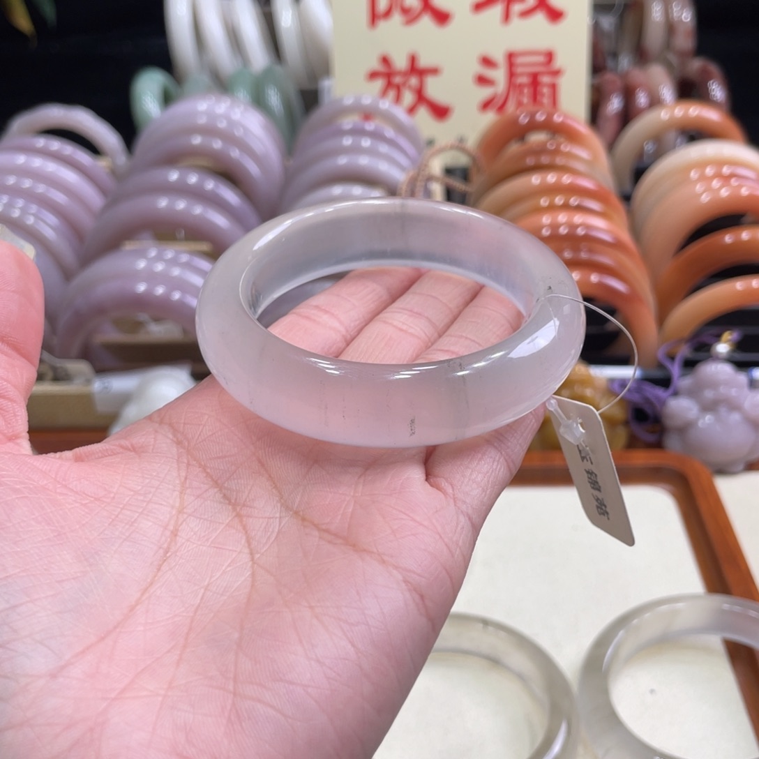 未镶嵌手镯石英质玉核***子