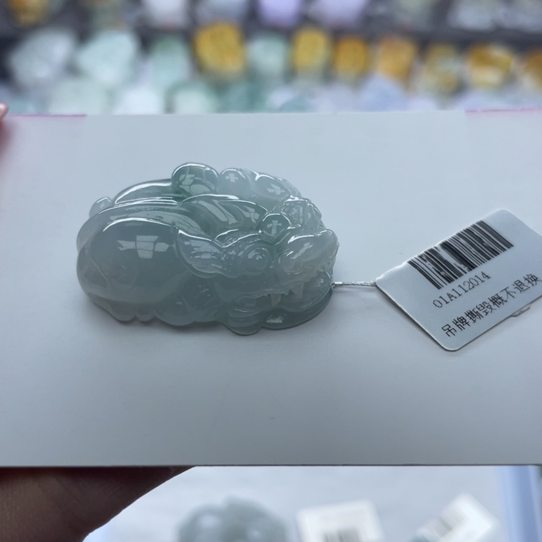 翡翠颈饰未镶嵌黔****会貔貅