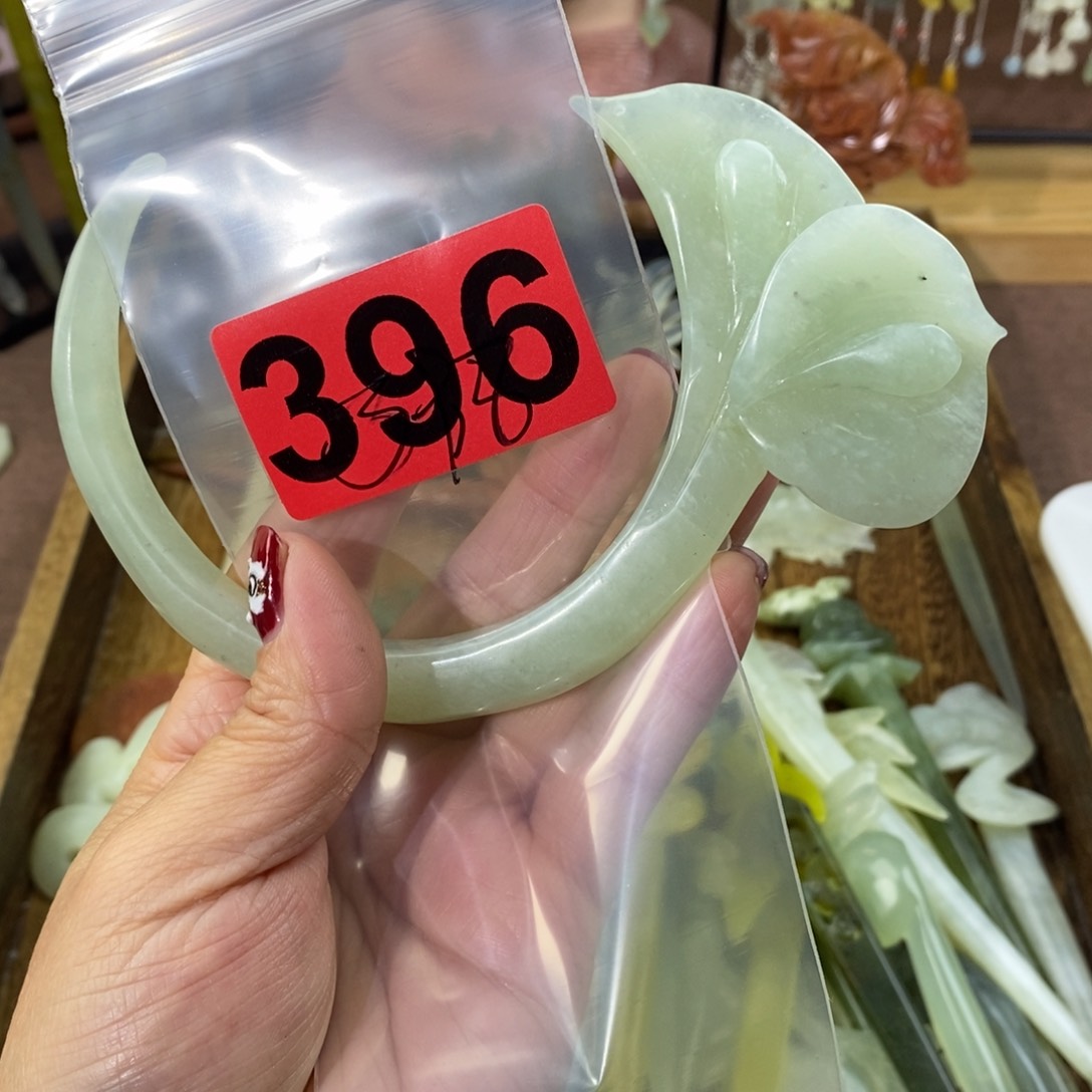 蛇纹石玉玉簪合金J***芳