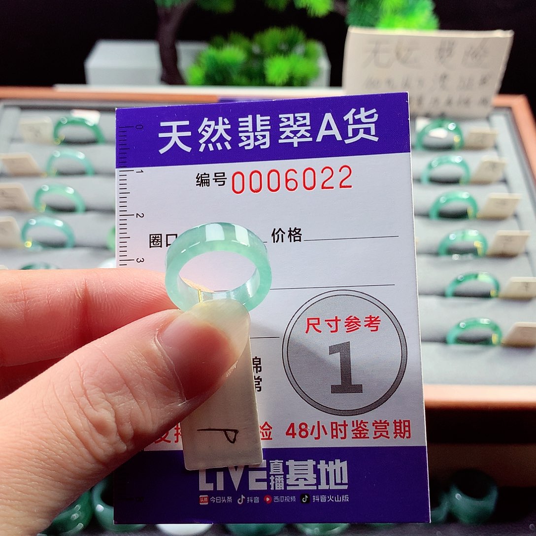 翡翠戒指未镶嵌9号