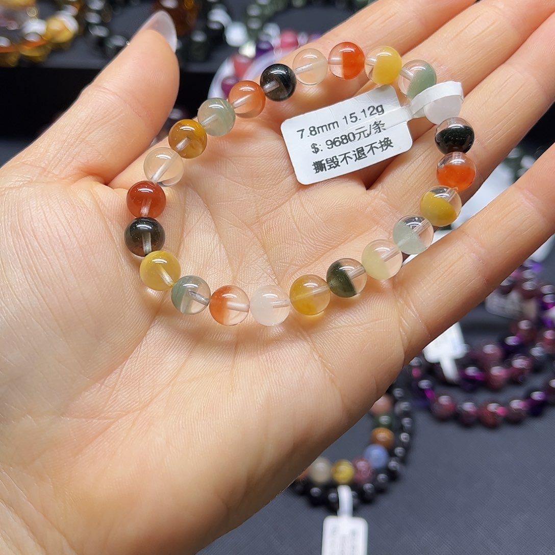 水晶手链未镶嵌天然水晶