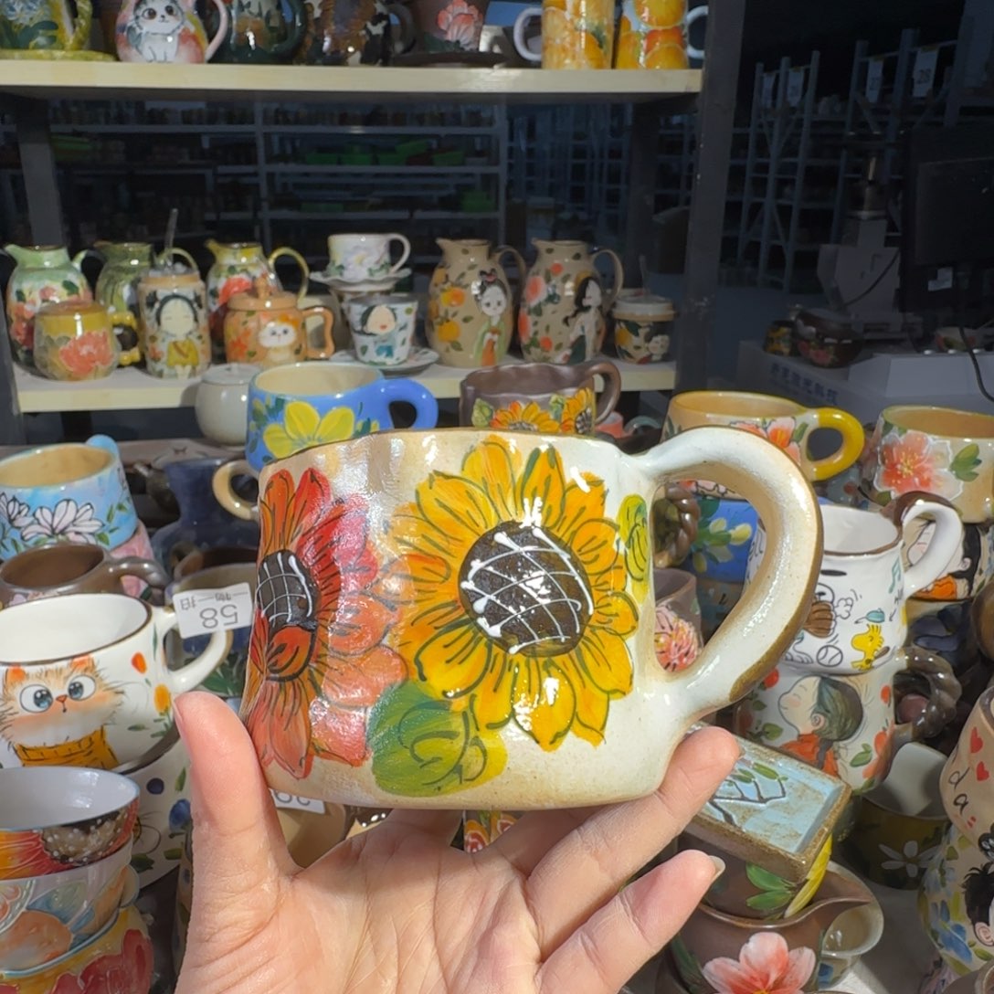 紫砂景德镇手工陶瓷釉下彩正品86