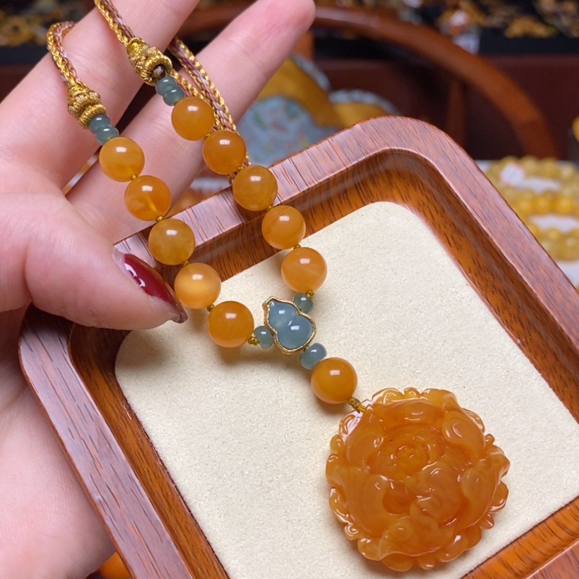 【闪购商品】蜜蜡颈饰未镶嵌项链