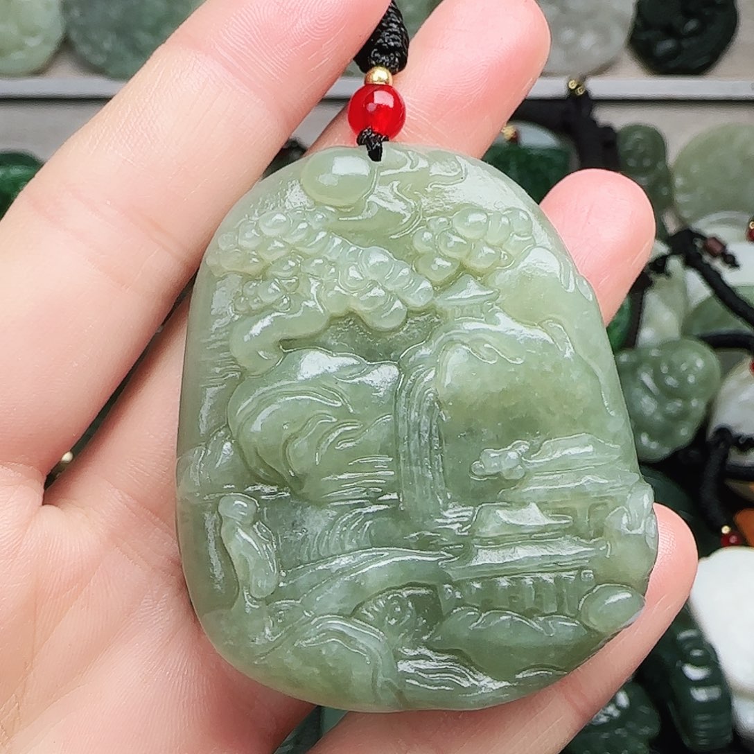 和田玉未镶嵌颈饰