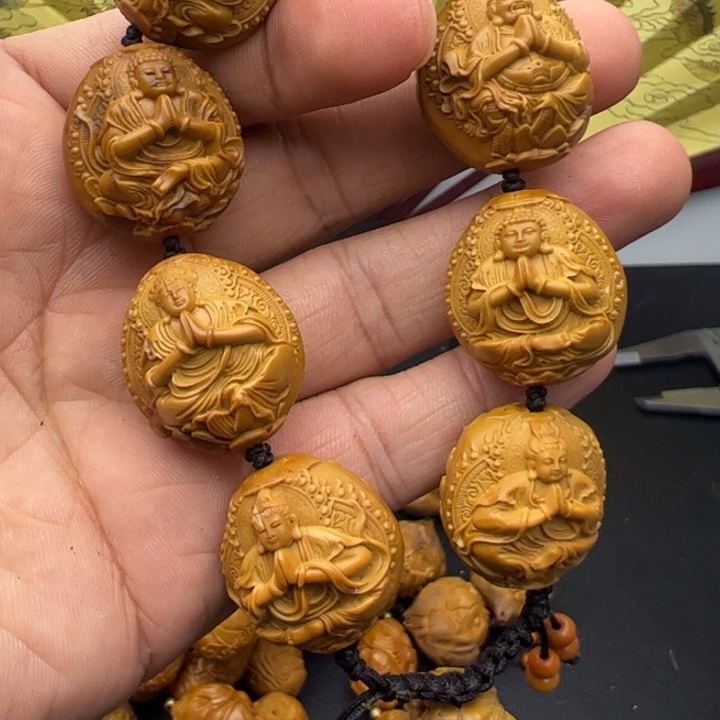 橄榄核手串/手链2.3返油十八罗汉拜万佛