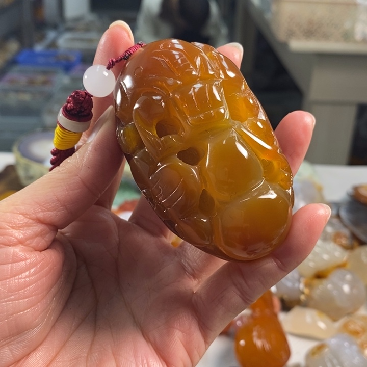 玛瑙/玉髓吊坠(不含链)未镶嵌