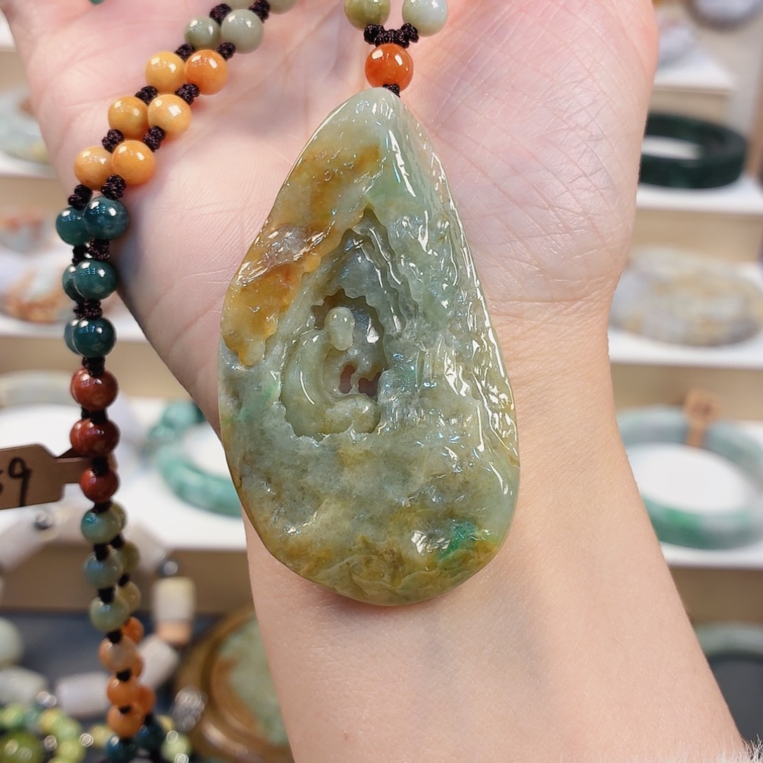 财***尖翡翠未镶嵌手链手串