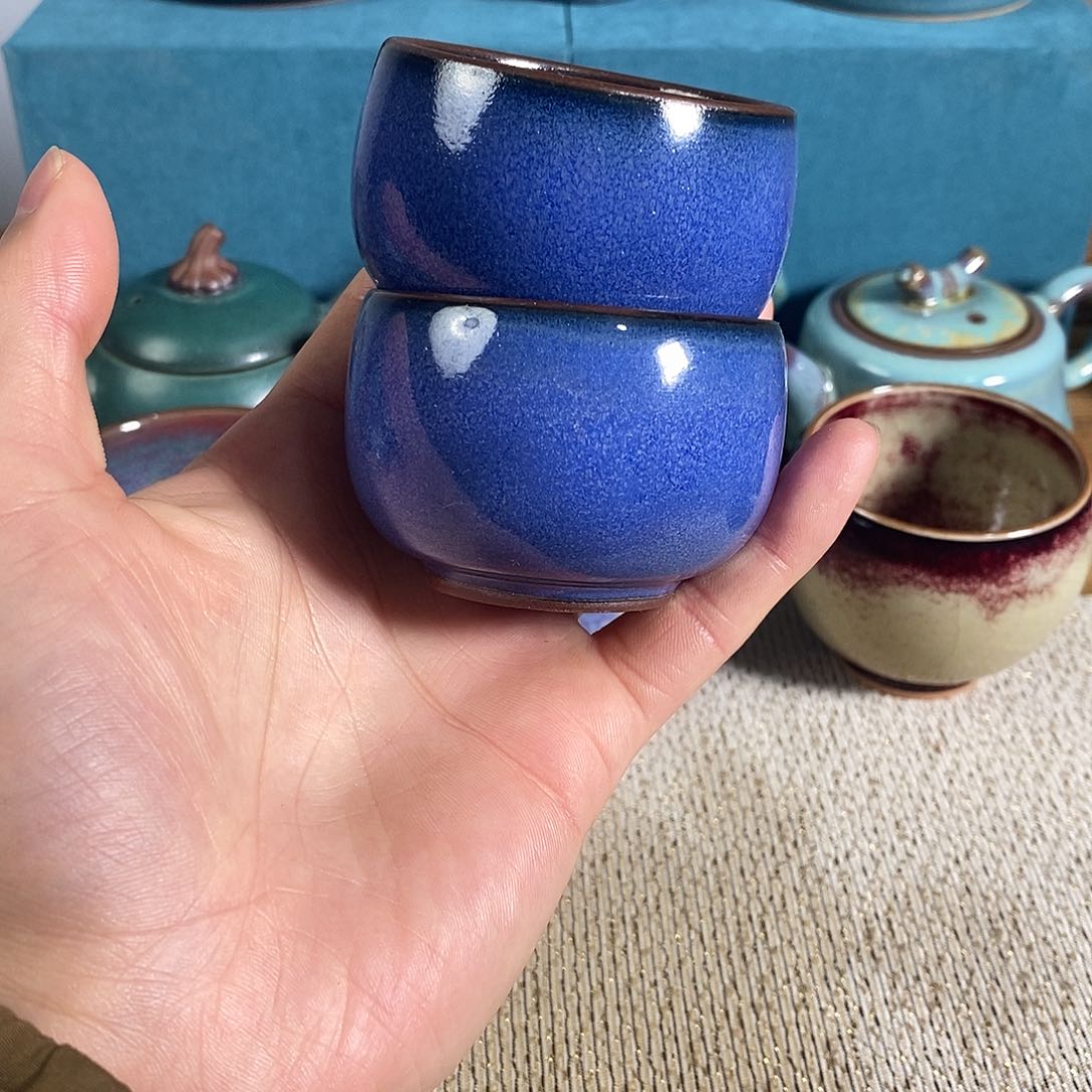 神垕钧瓷原产地杯两个