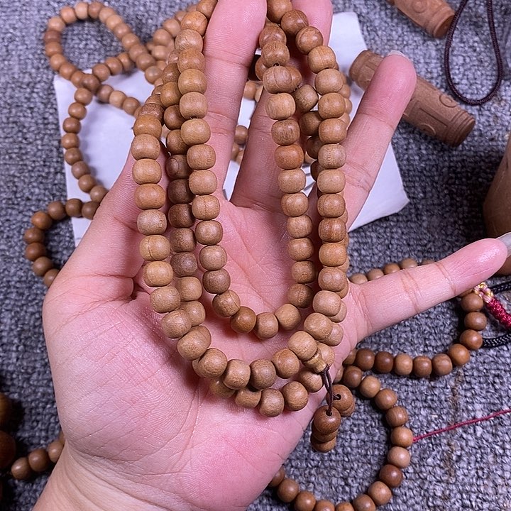 檀香木手串/手链老山檀香老料7/8/108老型珠