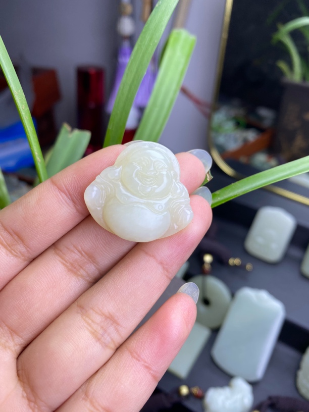 和田玉佛公挂件吊坠