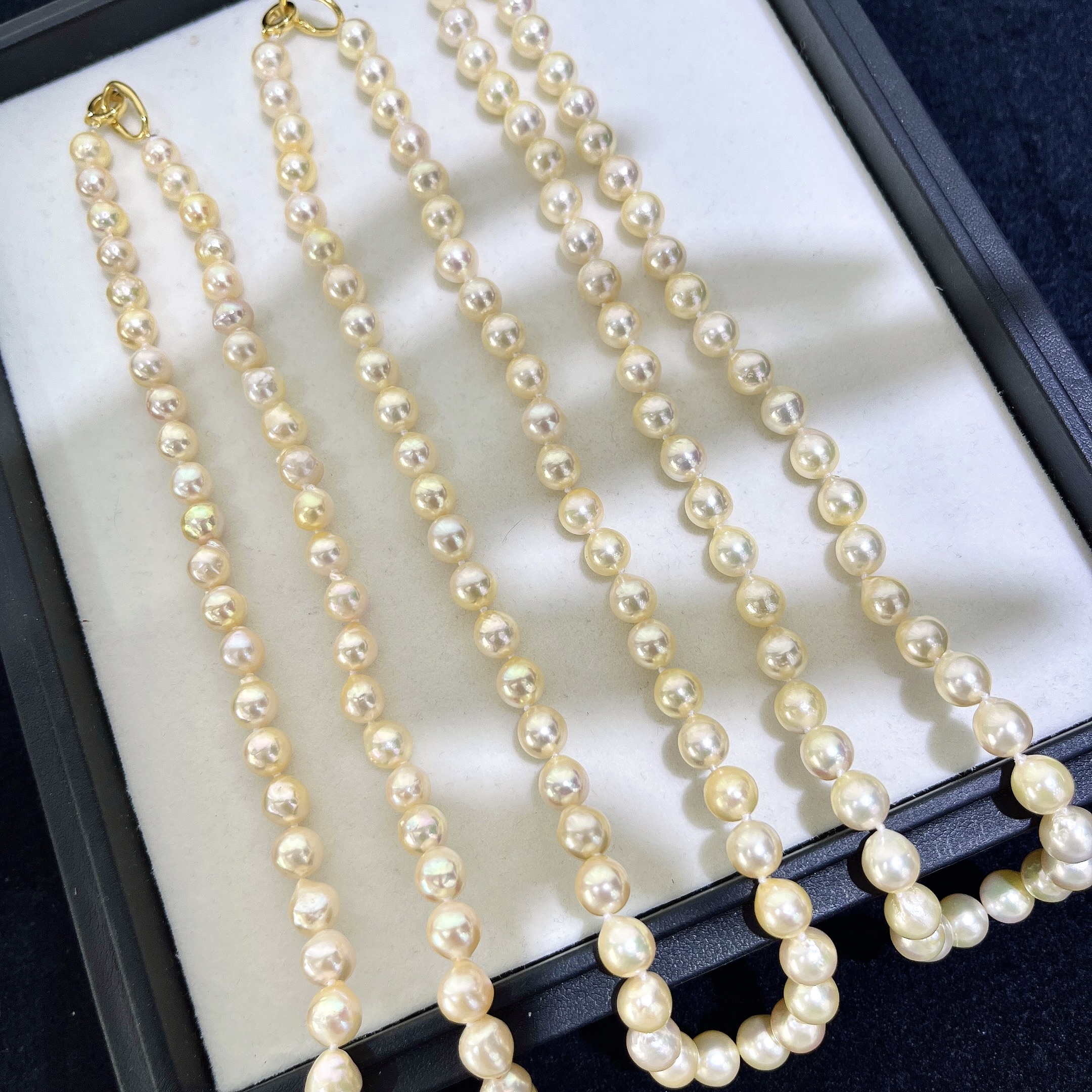 天然珍珠 海水巴洛克满珠项链 7-8MM 多样性发一 R235