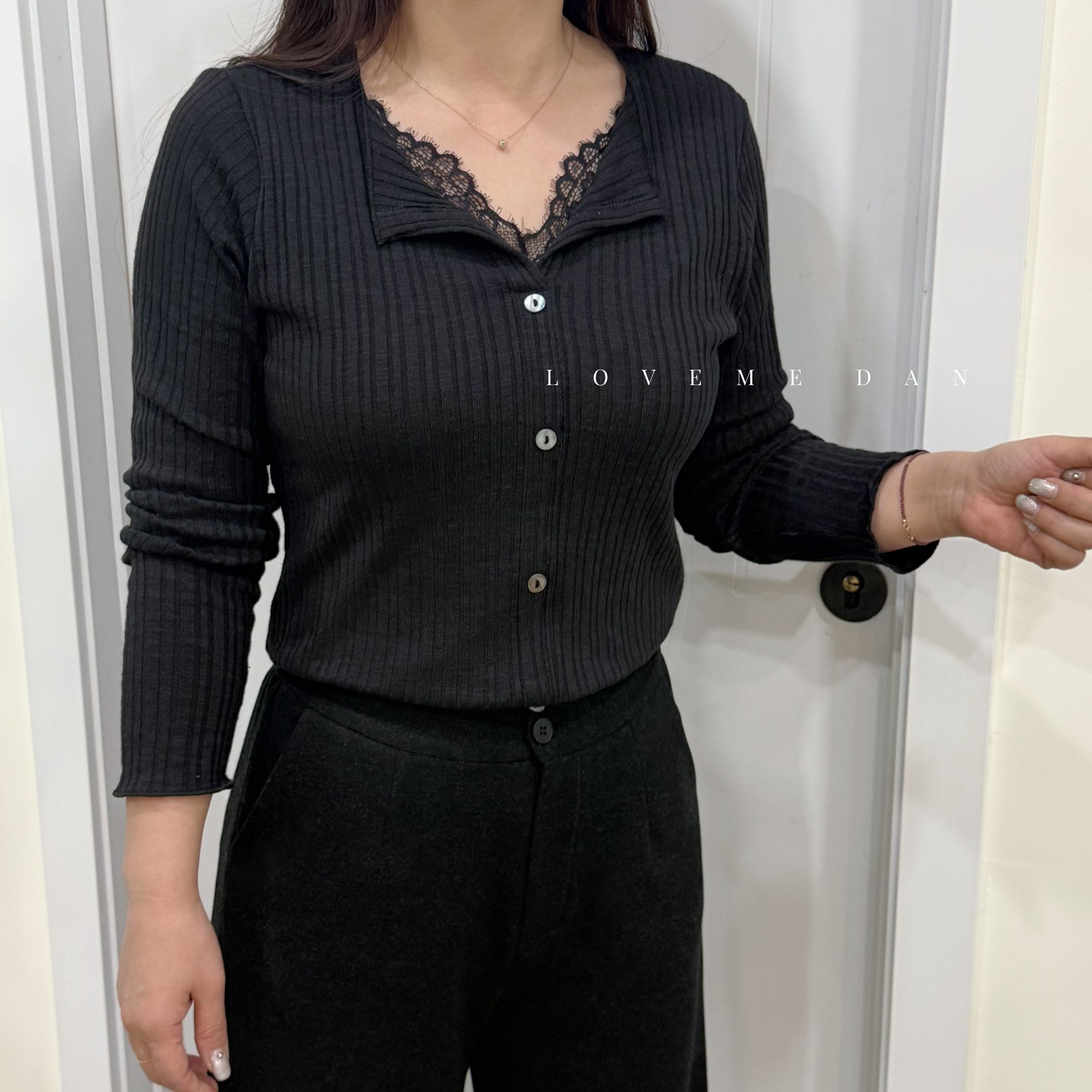 【T2563】LOVEME DAN-爱尚我女装-秋款蕾丝T恤