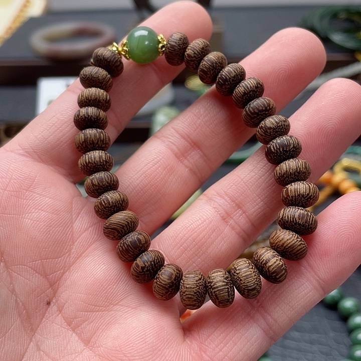 和田玉手串未镶嵌