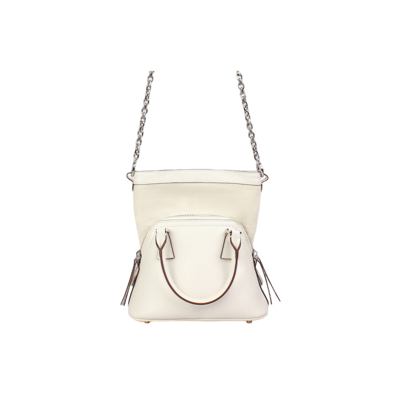 新款韩版小众设计百搭子母手提包BK-1059-白色