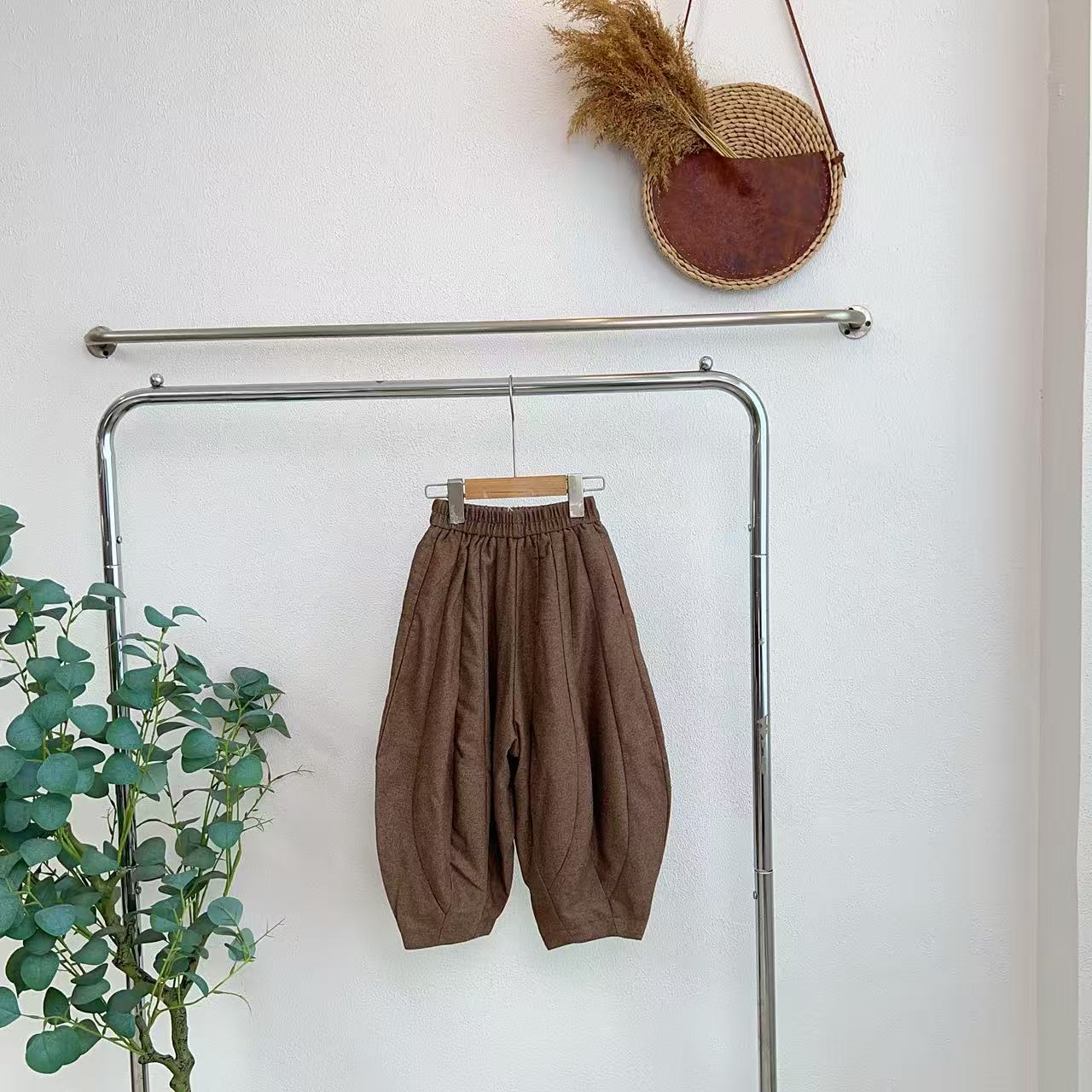 3445帕花咖黑九分裤