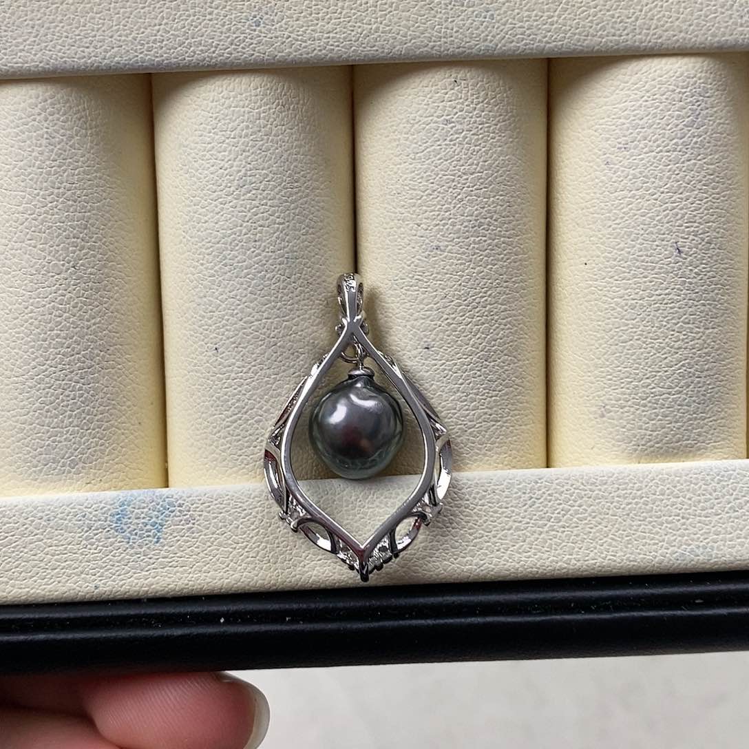 海水珍珠颈饰银S925镶嵌