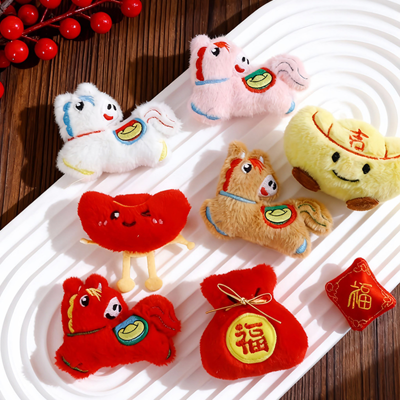 【花喜爱】新年福愿小挂件鲜花束diy搭配装饰节日包装配件花艺资材