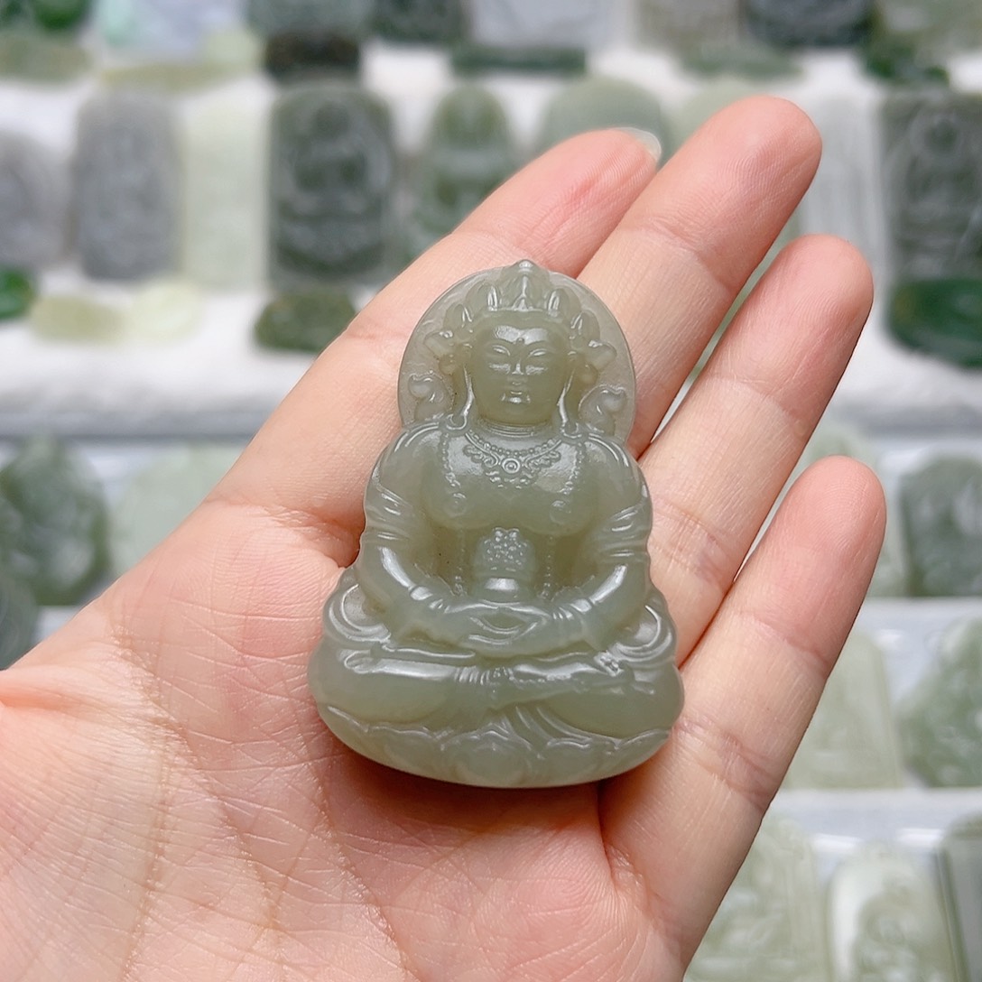 和田玉未镶嵌颈饰