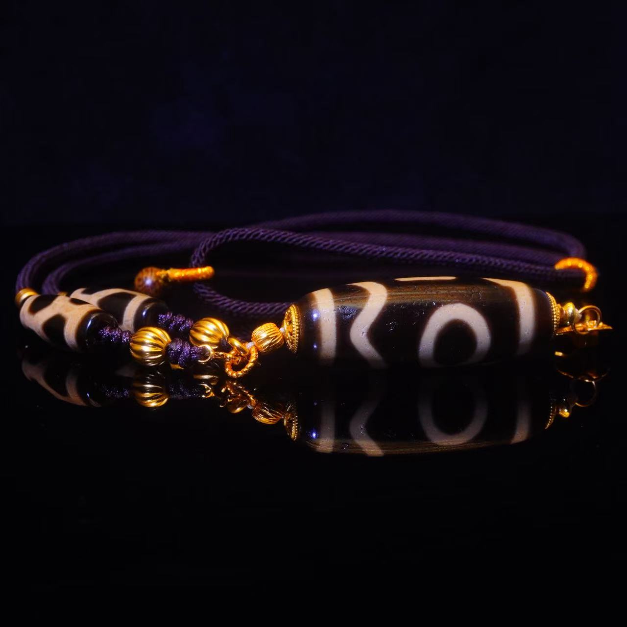 J590 天珠手编项链 多样性发其一