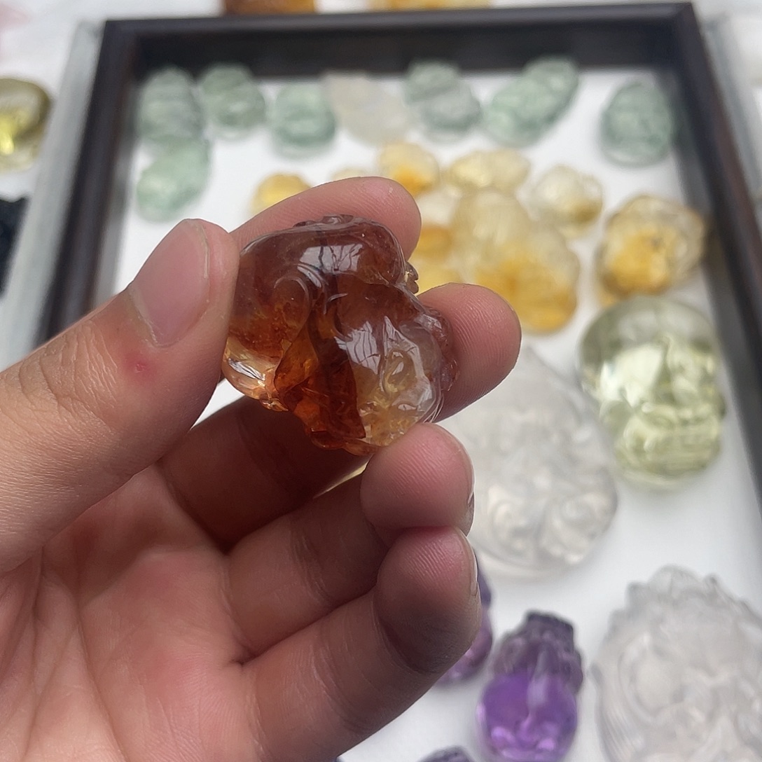 薇***猫吊坠(不含链)水晶未镶嵌