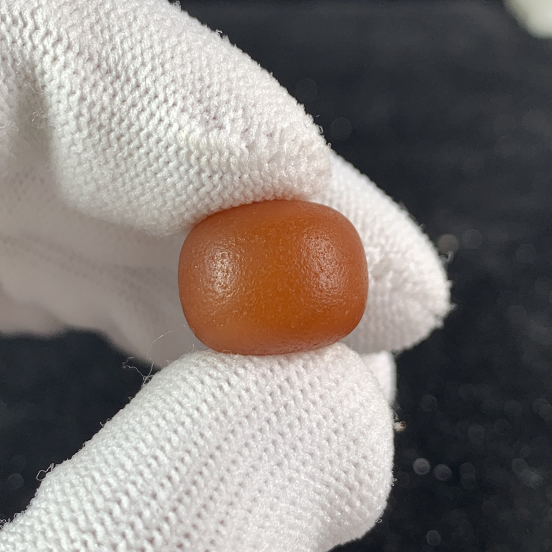 D1065保真原矿俄料尺寸15.3*12.5mm蜜蜡墩子老型单颗隔珠支持复检