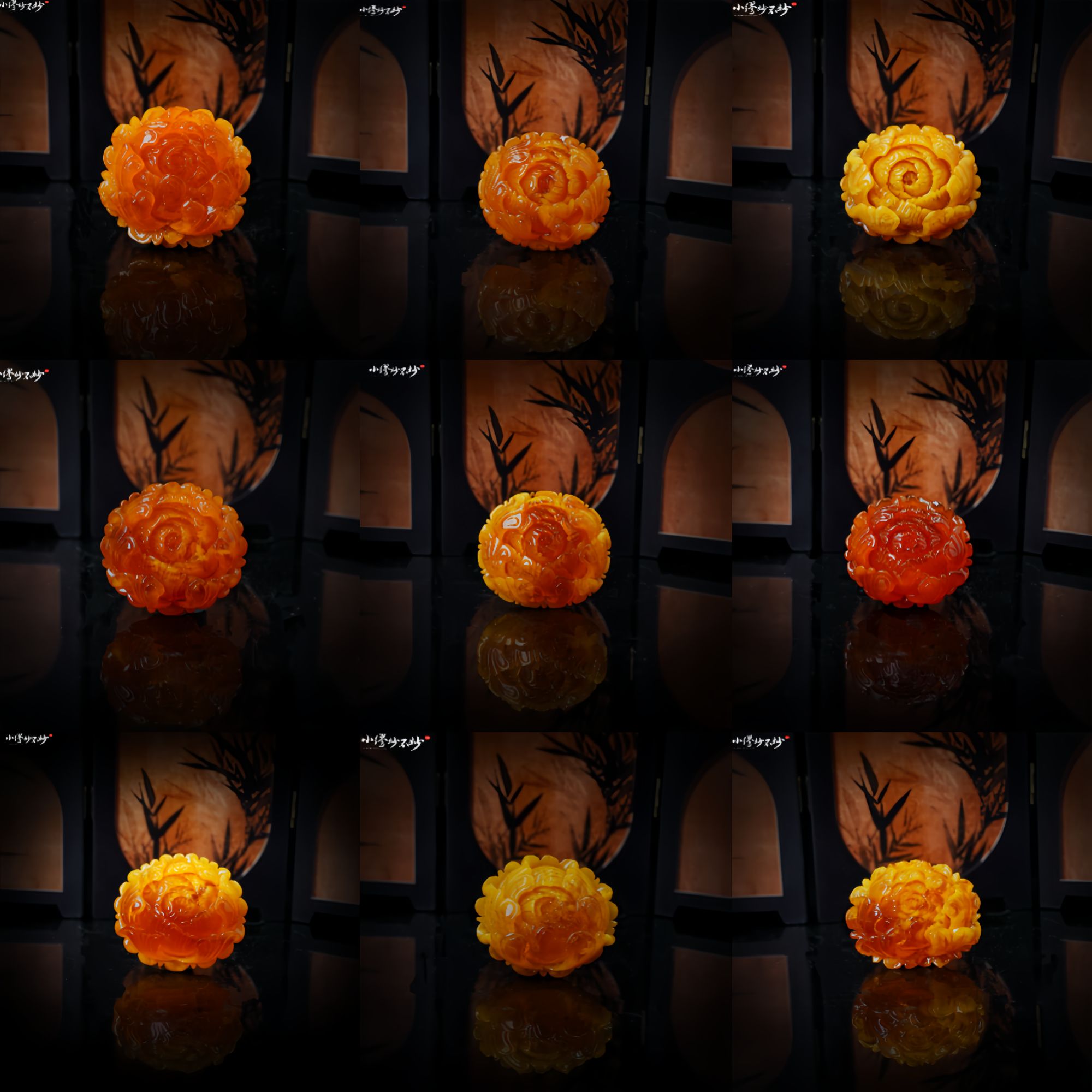 【缪老师严选】sj2587 唯有牡丹真国色/蜜蜡牡丹吊坠 多样性发其一