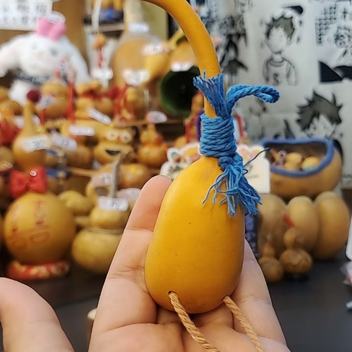 手作可爱治愈小葫芦（微微瑕）—13车—长鹅富有余鹅蓝色挂件