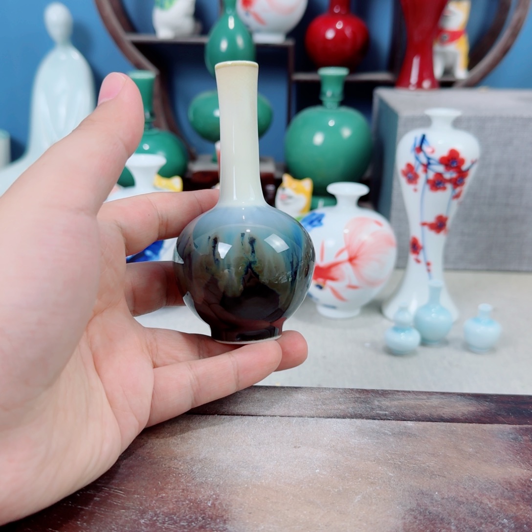陶瓷手工小花器摆件