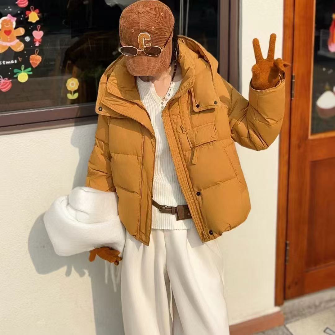 靓衣坊  品质90绒连帽时尚羽绒服