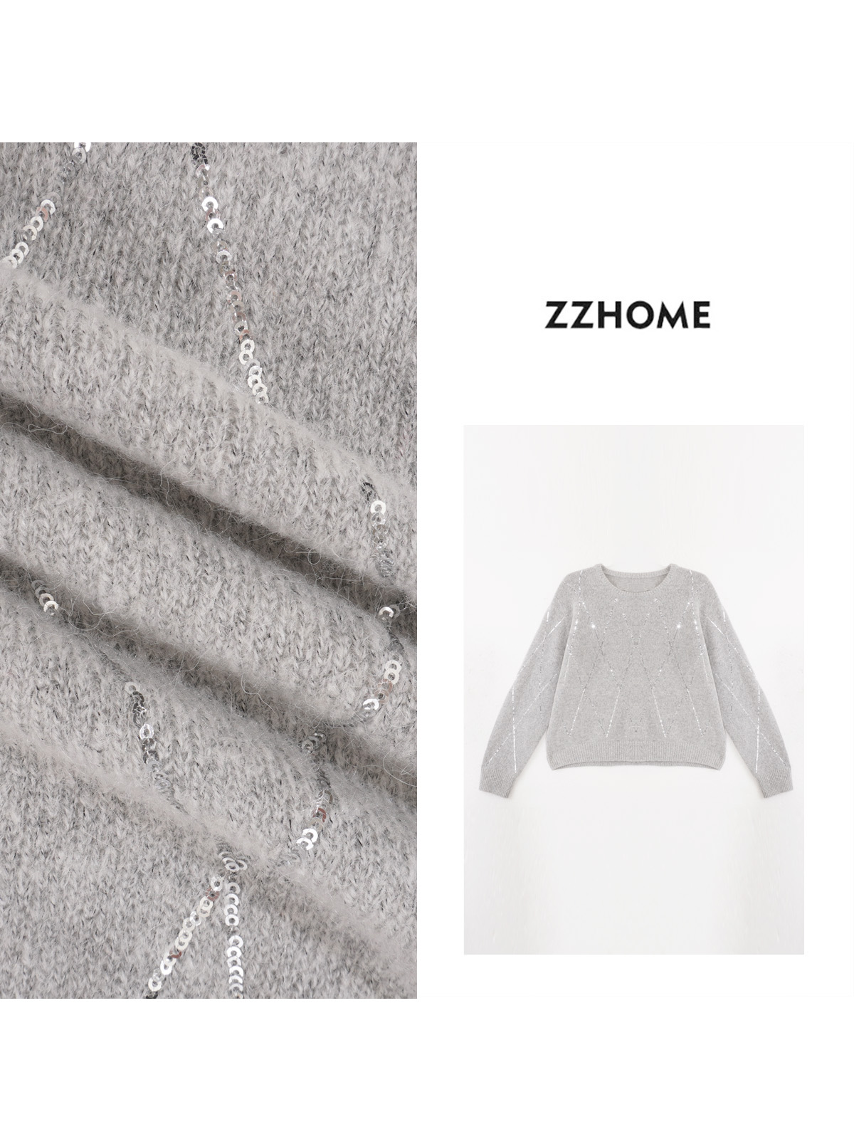 ZOZO HOME ｜织物之美延伸线条利落精织毛衣q171608p